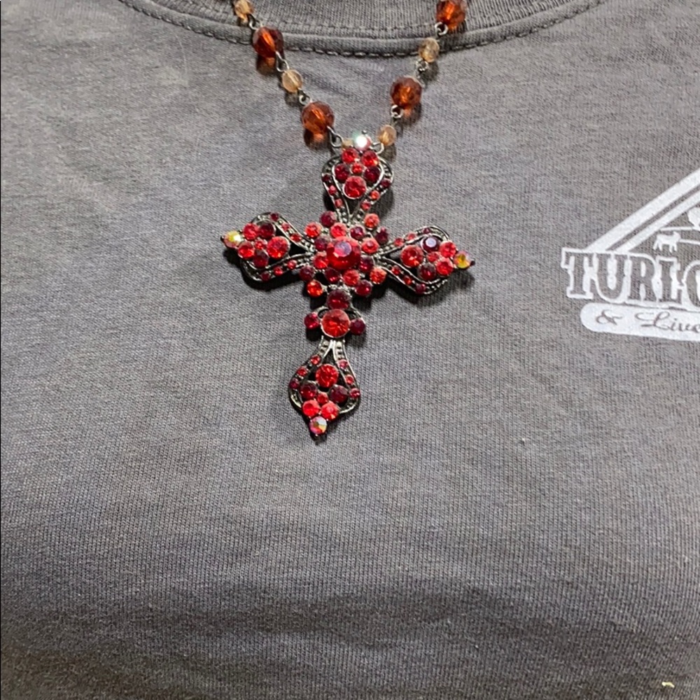 Red Cross necklace